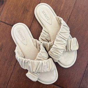 NEW Schutz Paulinna Sandals in Almond size 8